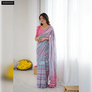 Printed Georgette Silk Saree for Women | Festive & Party Wear Ethnic Wear Online