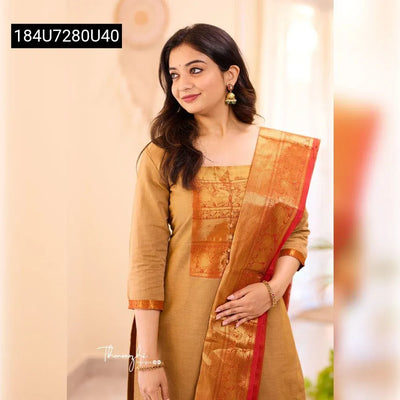 Pure Banarasi Silk Jeni Suit Set for Women | Festive & Ethnic Wear