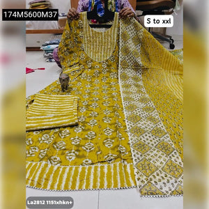 Pure Cotton Anarkali Kurti Set for Women | Traditional & Festive