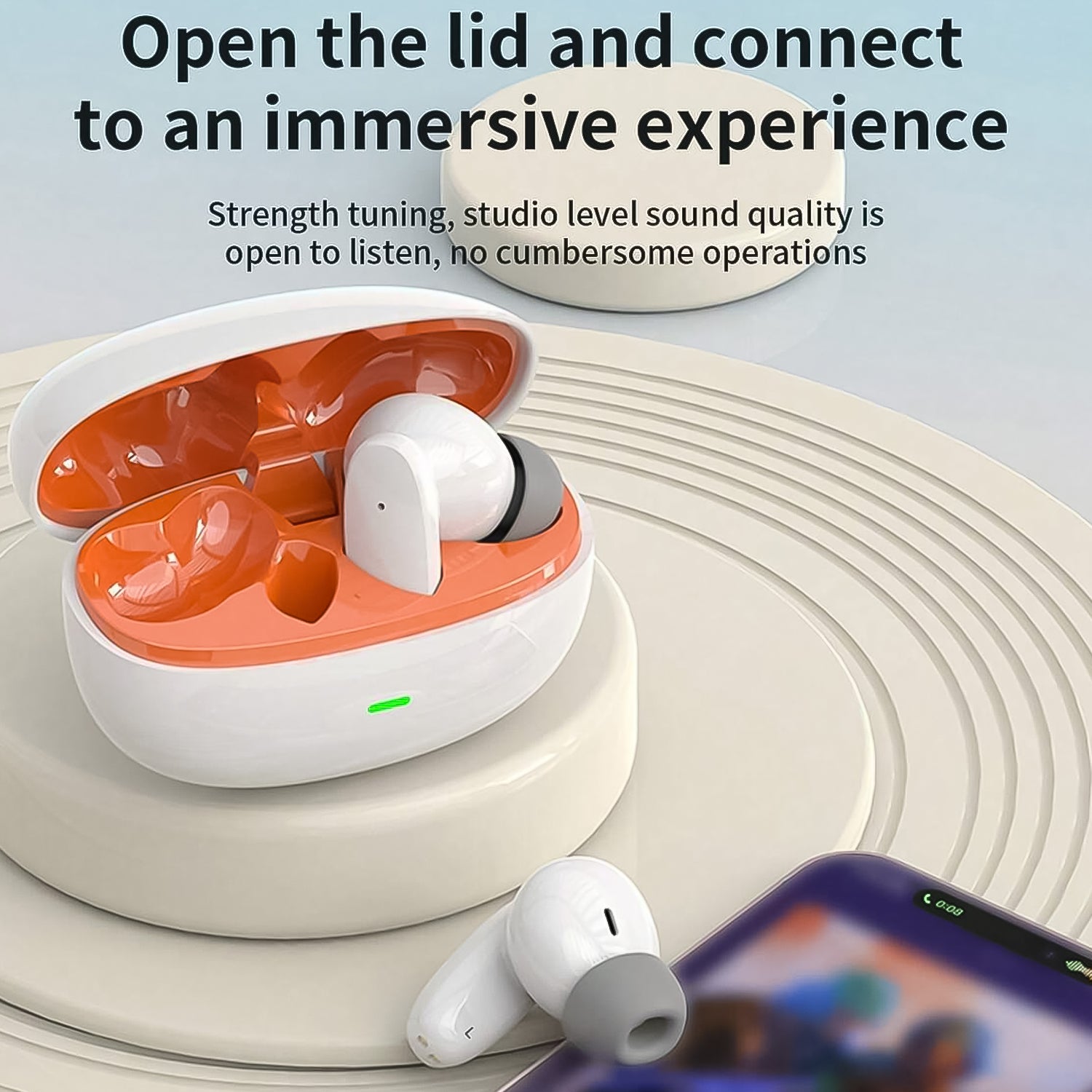 True Wireless Earbuds Best Low Latency Bluetooth Headset (1 Set)