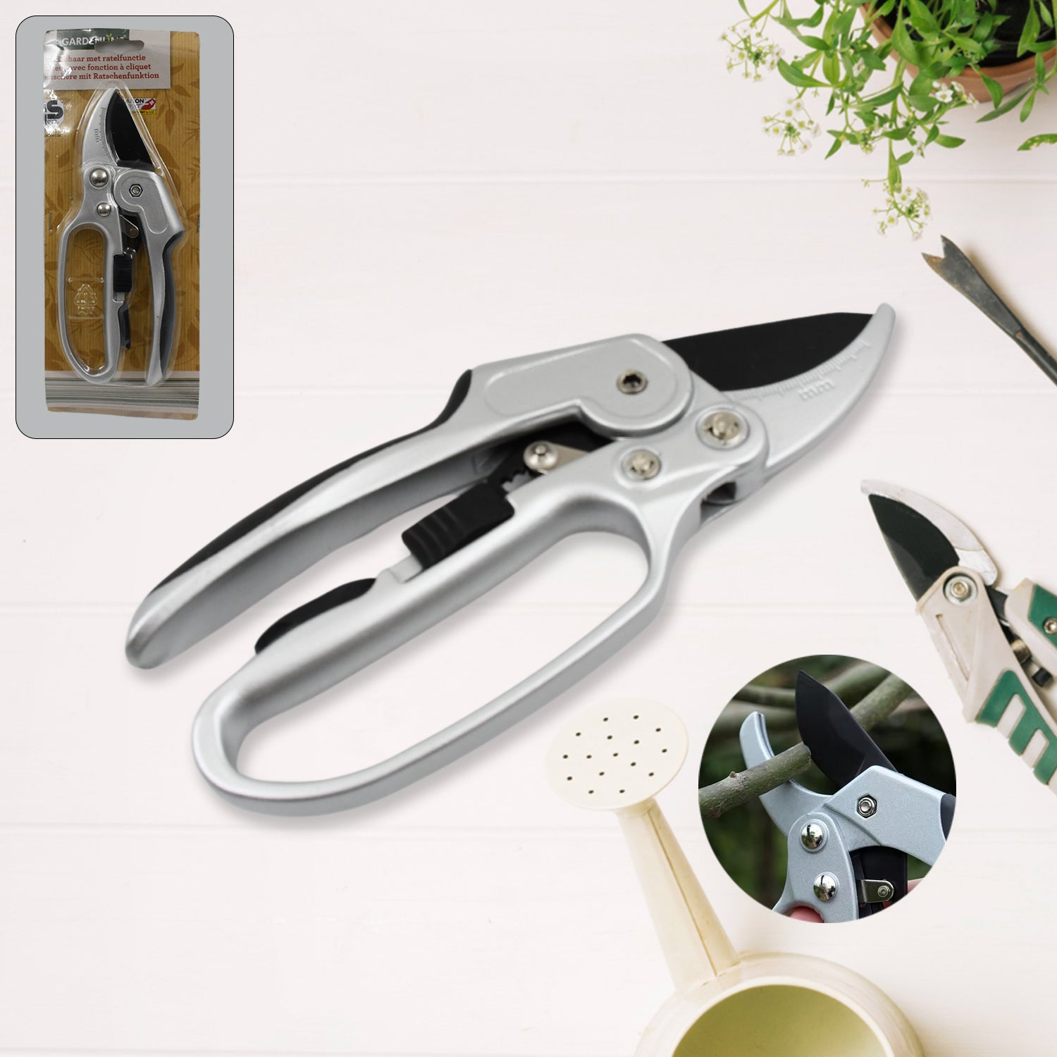 Pruning Shear Garden Shear Steel Hand Shears 20 Cm 8 Inch (1 Pc)