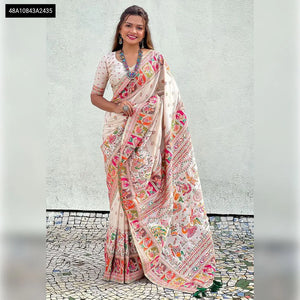 Buy Rajwadi Pashmina Silk Saree for Women Online | Elegant Festive & Ethnic Wear