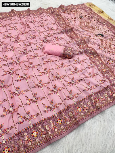TRENDBUY Rajwadi Pashmina Silk Saree for Women - Festive & Wedding Ethnic Wear Online