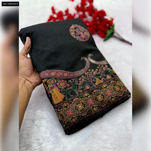 Rajwadi Pashmina Silk Saree for Women - Hand-Dyed Festive & Ethnic Wear Online