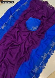 Rangoli Saree for Women with Butterfly Siroski Border | Festive & Ethnic Wear Online