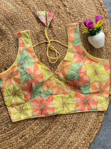 Readymade Patterned Blouse for Women | Festive Collection