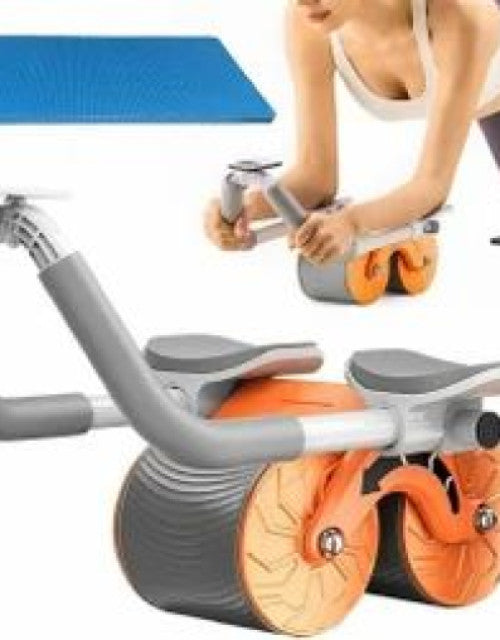 Man using a Rebound Abdominal Wheel for a dynamic core strength workout.