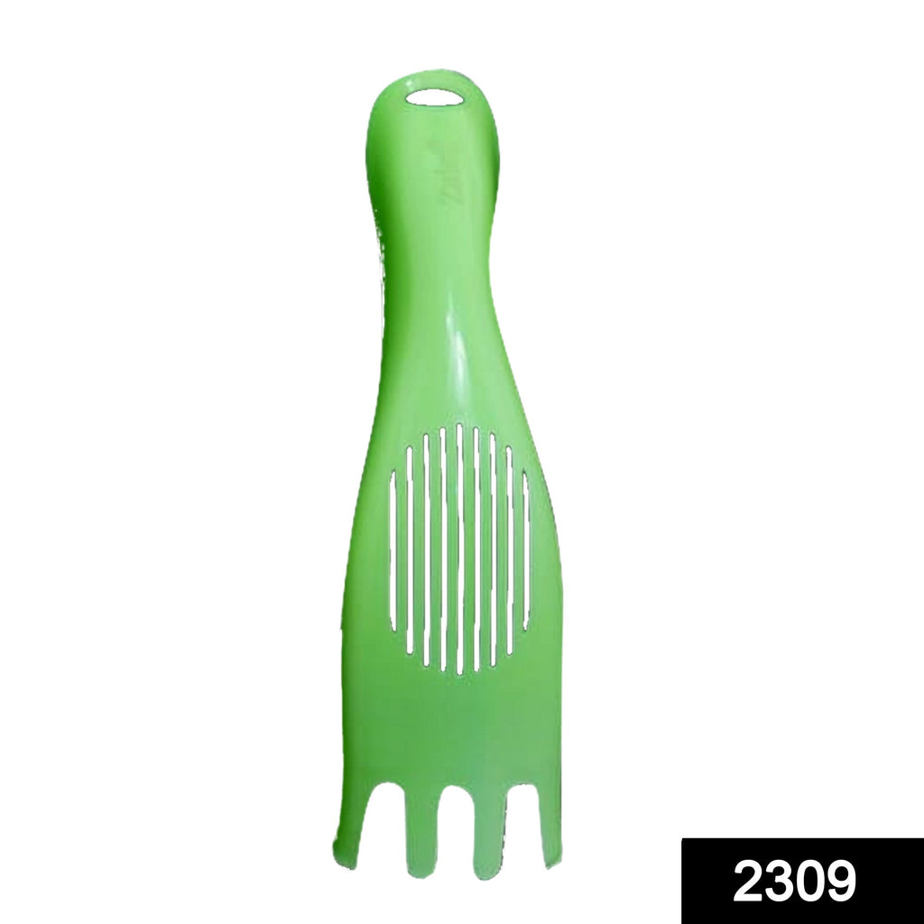 Practical white plastic rice sieve washer and strainer spoon for washing rice