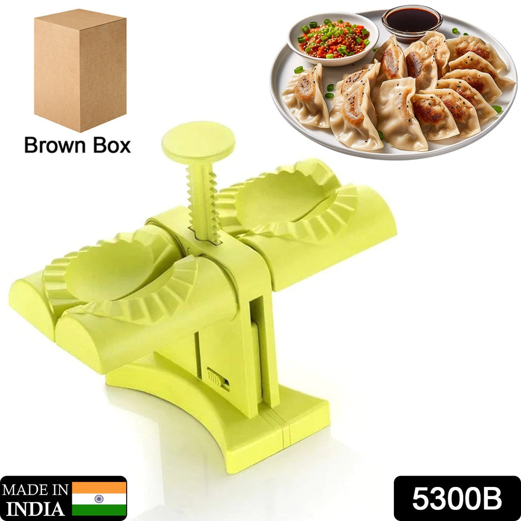 Household double head dumpling press mold making two dumplings at once, an easy-tool for your kitchen.