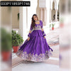 Royal Purple Gold Crush Peplum Lehenga Set for Women | Festive & Wedding Wear