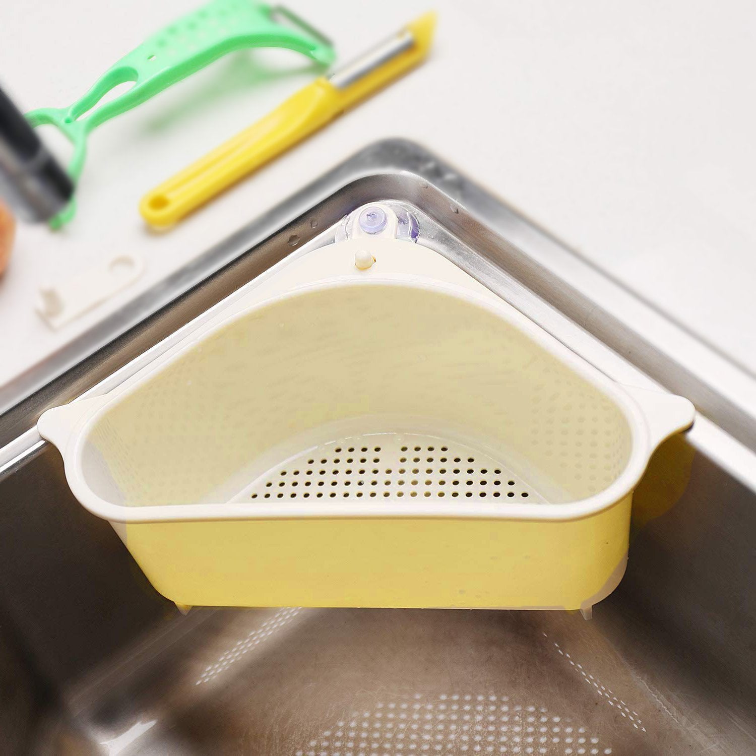 2119 Triangular Multi Functional Drainer Shelf Sink Storage Holder - TREND BUY