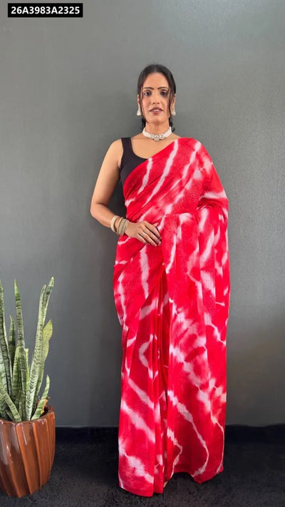 Instant Glam Sequence Georgette Ready-to-Wear Saree for Women | Buy Ethnic Wear Online