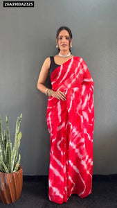 Instant Glam Sequence Georgette Ready-to-Wear Saree for Women | Buy Ethnic Wear Online