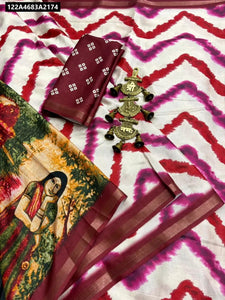 Buy Shibori MalMal Cotton Saree for Women | Festive & Daily Wear Ethnic Wear Online