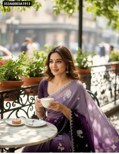 Soft Embroidered Ombre Saree for Women | Festive & Casual Wear