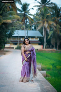 Soft Spun Cotton Slub Saree for Women | Ikkat Style Elegance