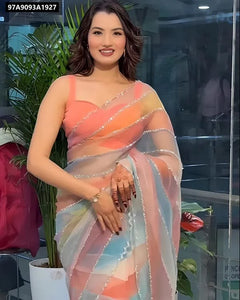 Soft Tabby Silk Designer Saree for Women | Festive Wear