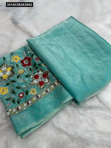 Space Satin Saree for Women with Magam Work Blouse | Traditional Elegance Ethnic Wear Online