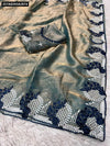 TRENDBUY Space Silk Fabric Embroidered Saree for Women | Festive & Ethnic Wear Online | Bronze Gold, Wine, Royal Blue, Teal Gold