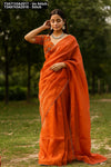 Space Silk Fendy Satin Saree for Women | Designer Collection
