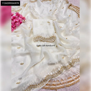 Space Silk Handwork Saree for Women | Buy Party Wear Ethnic Saree Online