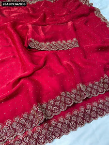 Buy Space Soft Silk Saree for Women with Siroski Diamond Work | Premium Ethnic Wear Online