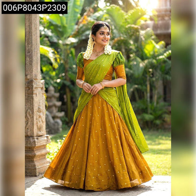 Sparkling Embroidered Georgette Lehenga for Women | Festive Wear