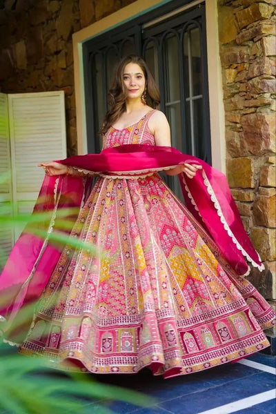 Stunning Anarkali Gown - Digital Printed Party Wear for Women