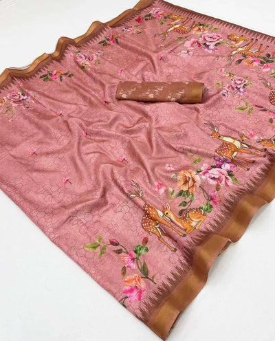 Stunning Art Silk Saree - Comfortable Festive Wear for Women