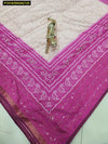 Exclusive Handloom Silk Bandhani Digital Print Saree with Zari Border