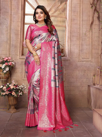 Stunning Banarasi Chaturi Silk Saree - Rich Weaving for Festivals