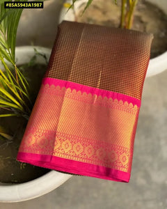 Stunning Banarasi Woven Tissue Silk Saree - Gold Zari for Festive Wear