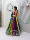 Stunning Bandhani Georgette Lehenga Choli with Heavy 6-Meter Flair for Navratri & Garba