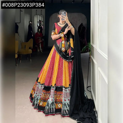 Stunning Bandhej Lehenga Choli - Traditional Festive Wear for Women