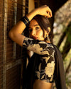 Stunning Black Mul Cotton Saree - Jacquard Border Party Wear for Women