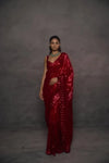 Stunning Bollywood Sequence Saree - Heavy Embroidery for Wedding Season