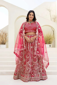 Stunning Butterfly Net Lehenga - Heavy Sequins Embroidery for Wedding Bridal Wear