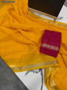 Stunning Chinnon Viscose Chex Saree - Festive & Party Wear