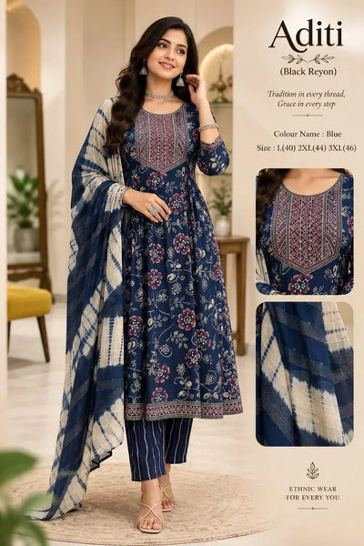 Stunning Cotton Ikkat Print Co-ord Set - Traditional Festive Wear for Women