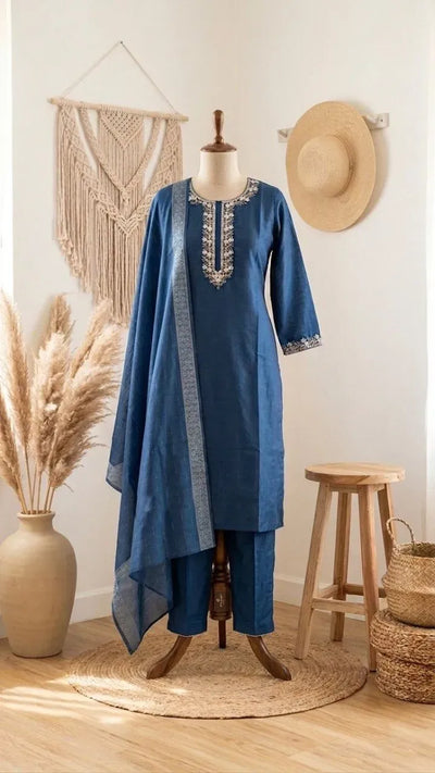 Stunning Cotton Kurta Set - Comfortable Magic Cotton for Festive Wear