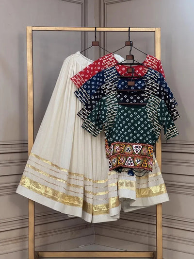 Stunning Cotton Lehenga Choli - Festive Garba Outfits