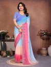 Stunning Designer Georgette Saree - Pading Embroidery for Festive & Party Wear