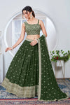 Stunning Designer Green Lehenga - Heavy Embroidery for Wedding Wear