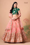 Stunning Designer Lehenga Choli - Floral Embroidery for Wedding Season