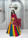 Stunning Designer Lehenga Choli - Heavy Multicolor Flair for Wedding Season