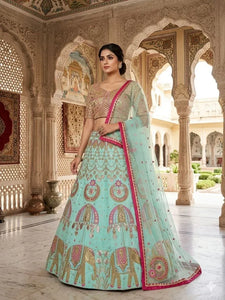 Stunning Designer Lehenga - Heavy Embroidery & Mirror Work