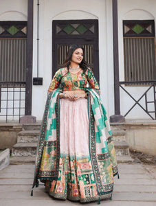 Stunning Designer Lehenga - Jacquard Silk Wedding Ensemble for Women