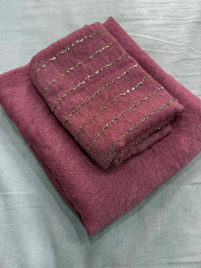 Stunning Designer Saree with Sequin Border for Festive Wear