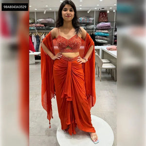 Stunning Dhoti Style Saree Set - Effortless Party Wear for Women