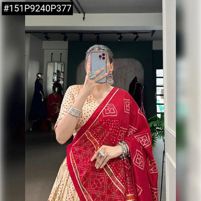 Stunning Dolla Silk Lehenga Choli - Buy One Get One Free | Festive & Holi Wear for Women